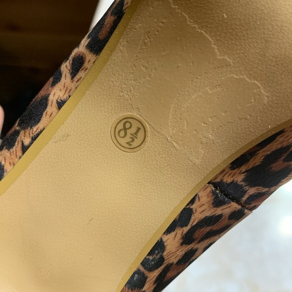 Bolero Leopard Print Peep Toe Heels by Summer Rio 8.5 - Picture 6 of 6